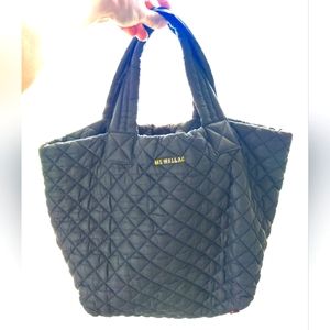 MZ Wallace, Grey Metro Deluxe Medium Quilted Tote Bag